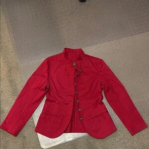 J. Peterman Vibrant Scarlet Blazer